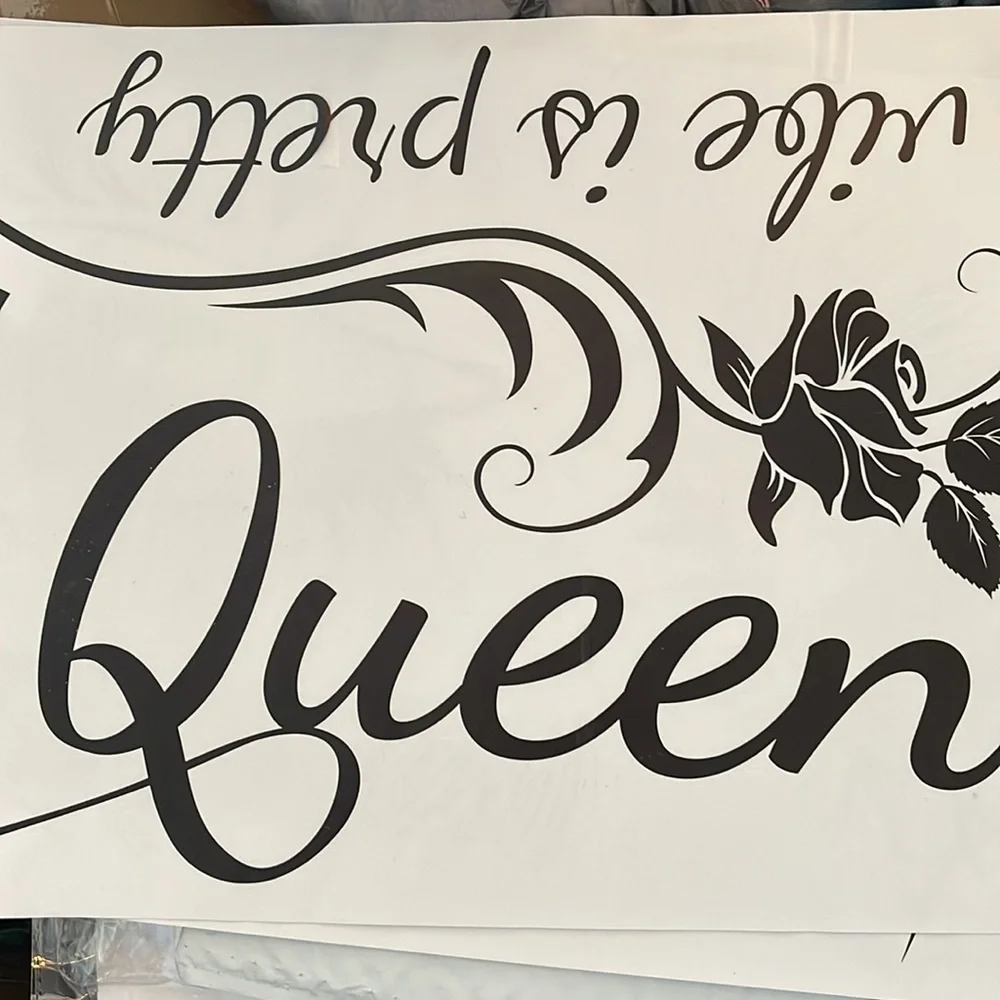 New PVC Images, Queen, Her Vibe is pretty see all Images Vinyl static wall art